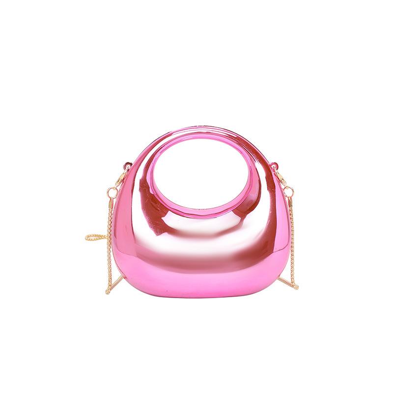 Mini Goldene Abendtasche Handtaschen Luxus Designer Umhängetaschen Lustige Form Party Hochzeit Acryl Glänzende Clutch Tasche