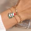 Europäisches & Amerikanisches Weihnachts-Schmuckarmband: Weihnachtsmann & Baum Design