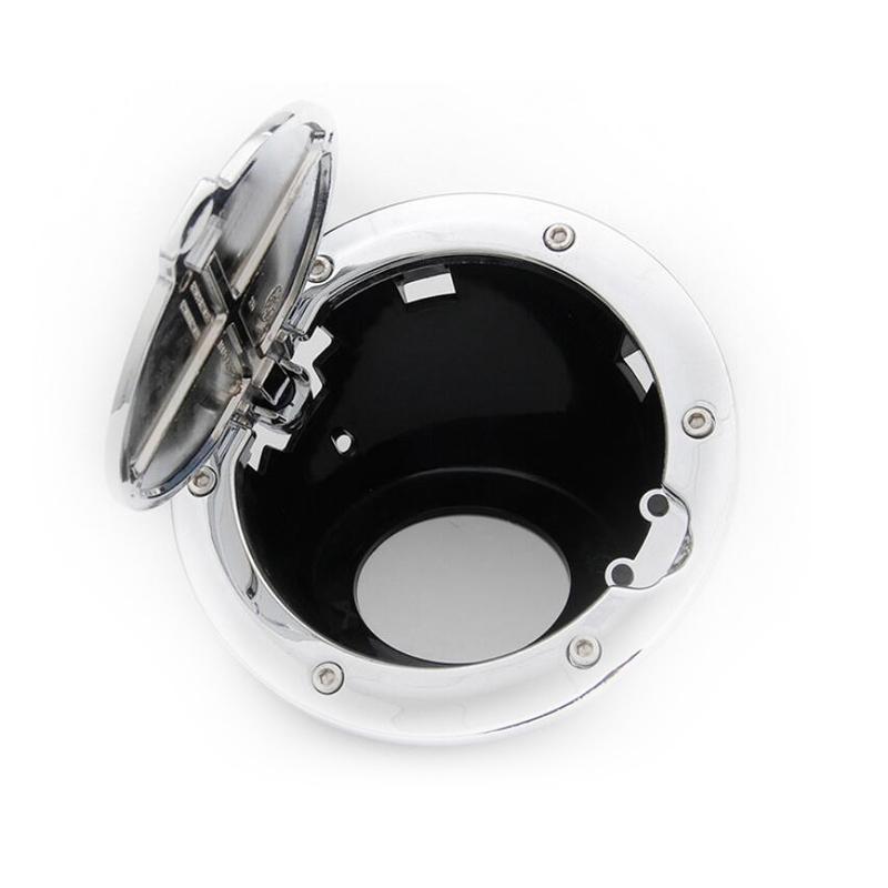 For Jeep Wrangler JK 2007-2017 Fuel Tank Cover Car Oil Tank Cap Cover Chrome Black Styling Accessories