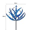 Moderner Harlow Windspinner Rotator Schmiedeeisen Wind Solar Spinner Hof