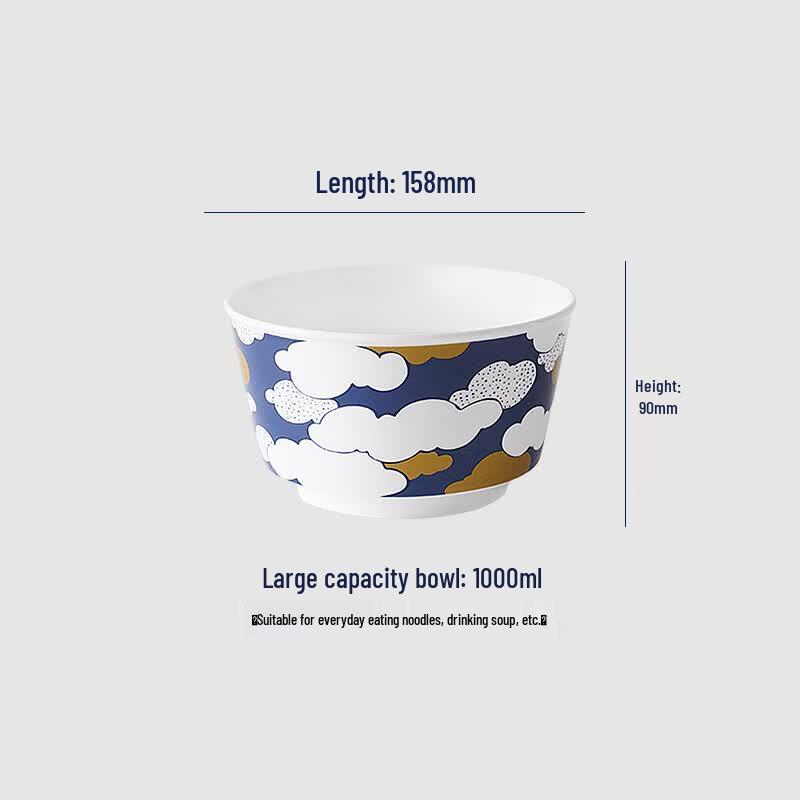 Zexuejia 6-inch Traditional Ceramic Rice Bowl