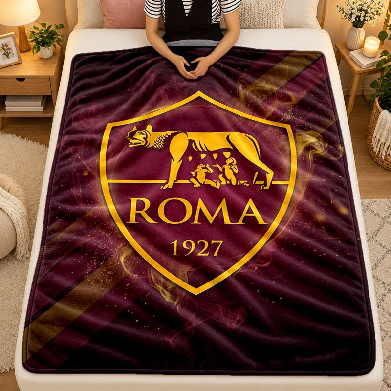 Flannel BlanketAS Roma Warm Soft Throw Blanket for Indoor Sofa Bed Living Room Use