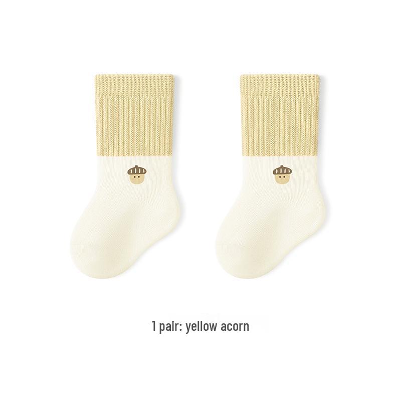 

Весна/Лето 2025 Детские Мультяшные Хлопковые Гольфы до Середины Икры с Цветными Блоками - Мягкий Бесшовный Дизайн для Новорожденных S (6-12 months)