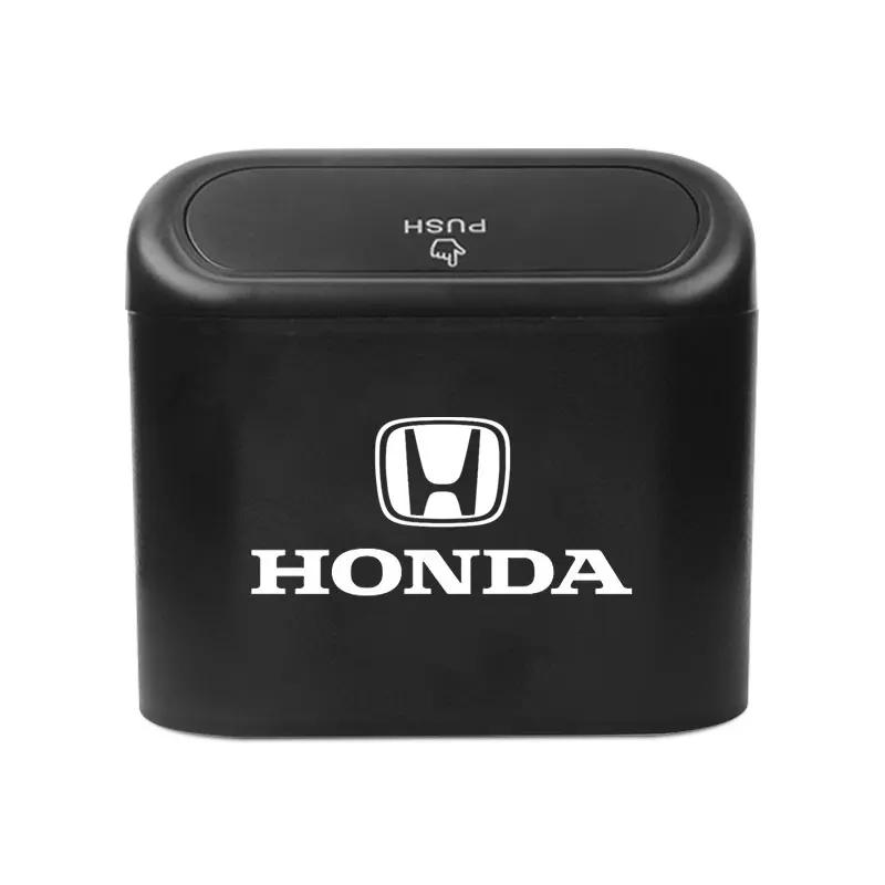 Car Hot 2025 Car Trash Can Storage Box Vehicle Multifunctional Garbage Dust Case For Honda Civic Fit Jazz Accord Passport Stepwg