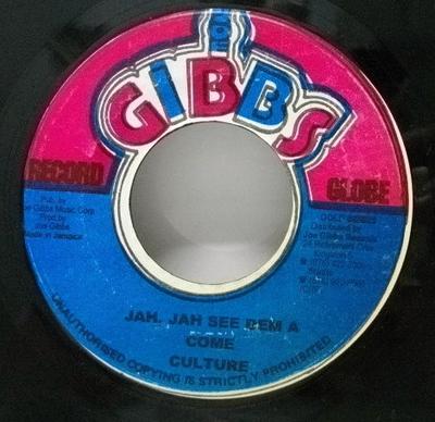 7inch Record CULTURE - Jah, Jah See Dem A Come NONE Jamaica Reggae, Ska & Dub Used