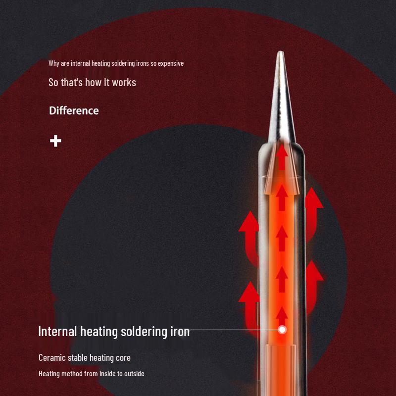 Digital Display Adjustable-Temperature High Power Soldering Iron Set