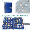 Dust-proof Brooch Display Board 8 Pages Badges Collection Book  Home Accessory