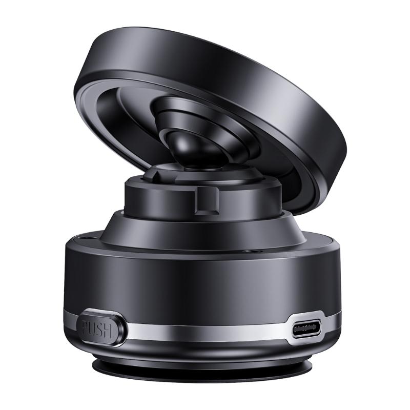 

Electric Vacuum Magnetic Suction Phone Bracket with Strong Suction Cup for Navigation Driver Passenger Easy Installation 1