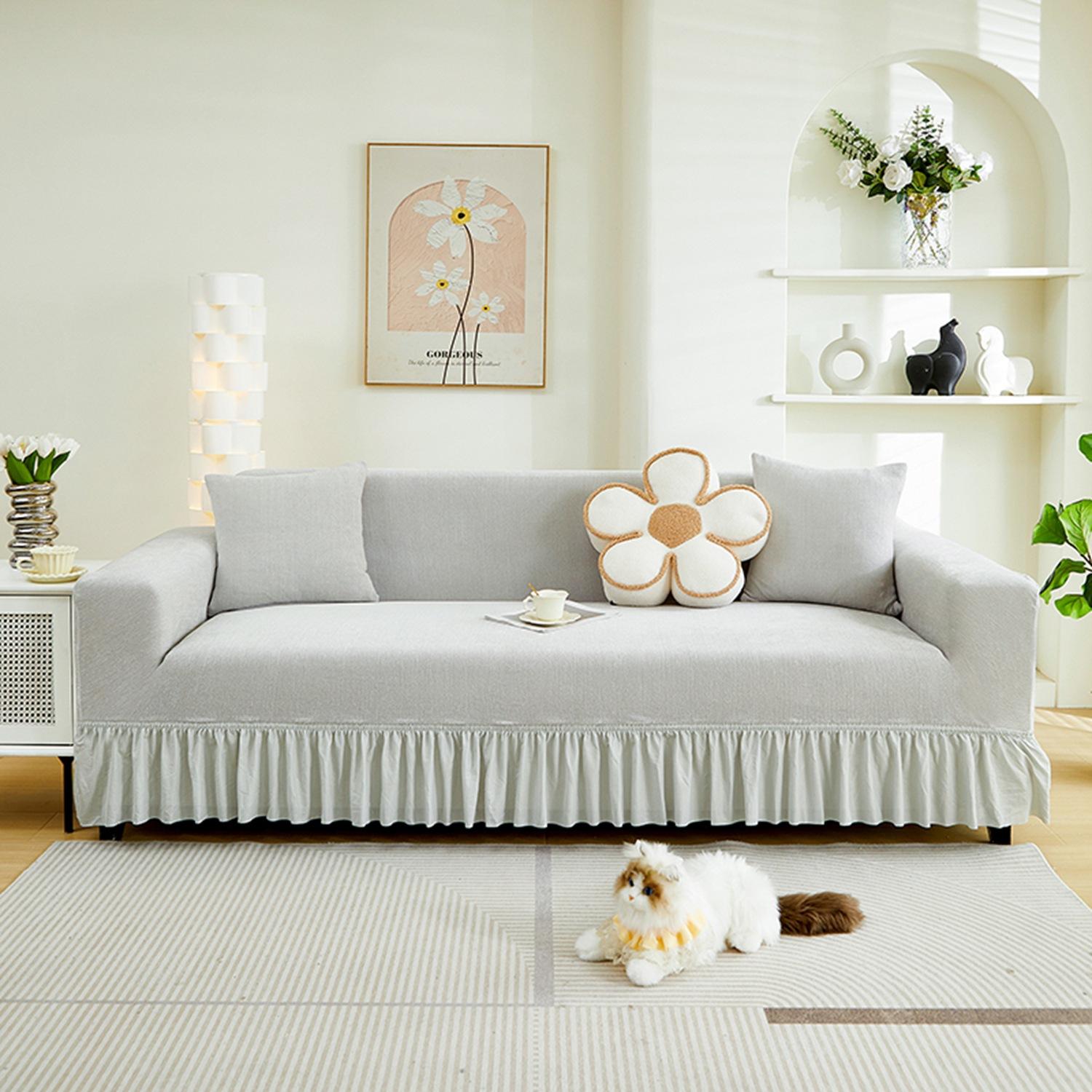 

Anti Cat Scratch Chenier Sofa Cover All Inclusive Universal Cover All Season Suitable Sofa Cover Cover 90-140cm