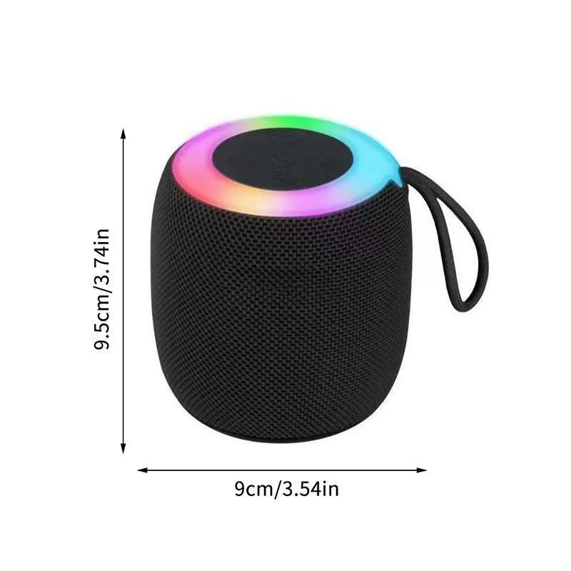 Bezprzewodowy Głośnik Bluetooth Wodoodporny Kolorowe Światła RGB Efekt Dźwięku Stereo Bas Ładowanie Przenośny Głośnik