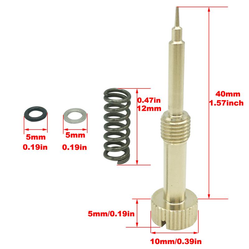 Kit de Reparo Pro Carb, Parafuso de Mistura de Cobre Para Carburadores Keihin CV CVK, Para Harley Big Twin 1990-1999 Sportster XL 883 1200 1988-2006