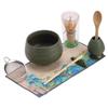 Song Dynasty Ceramic Matcha Set: Bowl, Whisk & Accessories