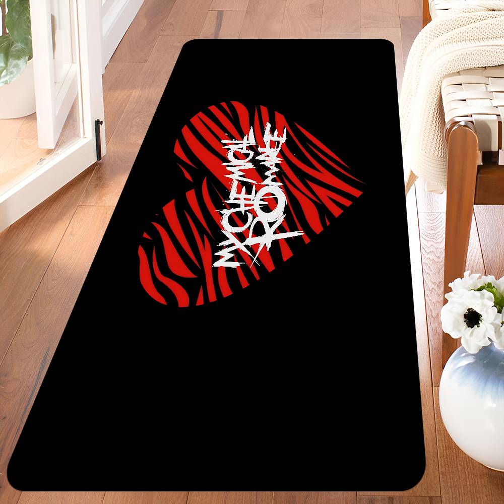Emo Band My Chemical Romance Rock Band Floor Mat Rectangle Anti-slip Home Soft Badmat Front Door Indoor Outdoor Mat Welcome