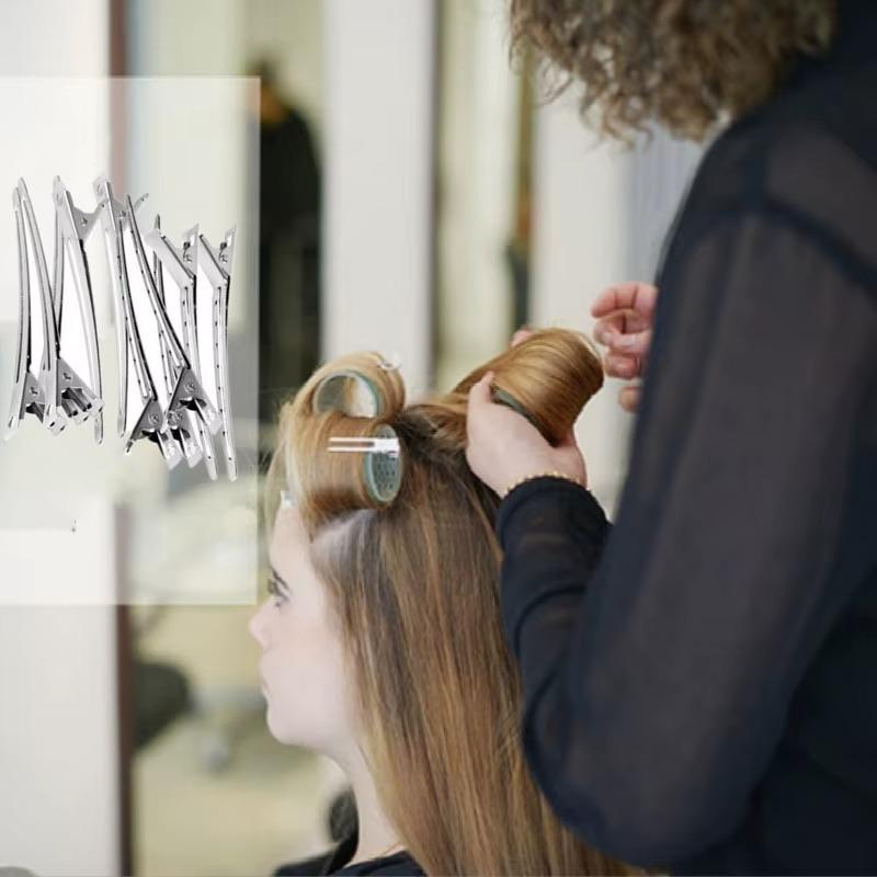 10Pcs/Set Clip Handle Salon Invisible Hair Clips Duck Hairpins Women Fashion Hairs Tools Girl Haircut Headwear Styling Tool