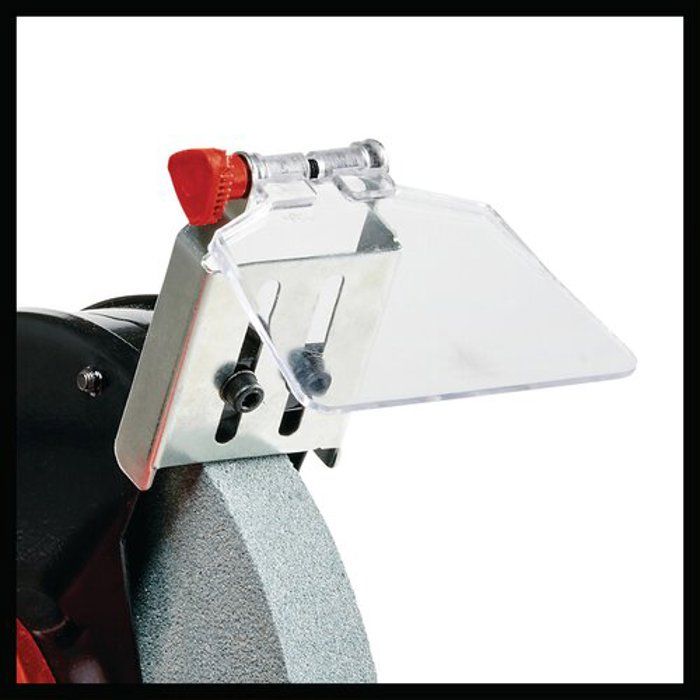 Einhell touret à meuler tc-bg 200 l (400w, lampe) livré avec meule de dégrossissage et meule de ponçage fin k36/k60