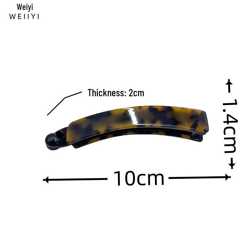 Medium Acetate Patch Banana Clip for Thick Hair - Vertical Twist Women's Hair Accessory