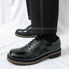 Modne Wysokiej Jakości Wygodne Męskie Sznurowane Kwadratowy Nosek Business Casual Skórzane Buty Modna Marka Męskie Oddychające Buty Oksfordzkie
