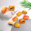 100pcs Kawaii Flatback Resin Simulation Food Egg Tart Fruit Cake Art Supply Cabochon DIY Crafts Doll House Decor