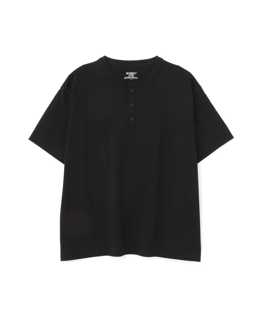 AVIREX HENLY NECK PACK T-SHIRT Black
