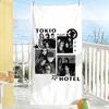 Telo da Musica Rock Band T-Tokio Hotel Logo Asciugatura Rapida Morbido Yoga Nuoto Fitness Alpinismo Grandi Teli da Spiaggia