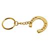 Fashionable Silver Tone Horseshoe Keyring Charm Sturdy Snaffle Bit Designs Keychain for Horse Lovers Decoration