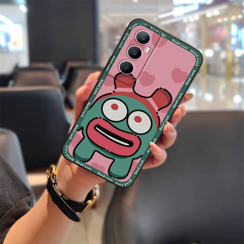 Silicone Back Cover Phone Case For Realme C65 Shockproof Protective Dirt-resistant Phone Pouch Cute Cartoon TPU Graffiti