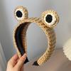 Women's Cute Frog Big Eyes Knitted Headband - Non-Slip Cartoon Hair Accessory