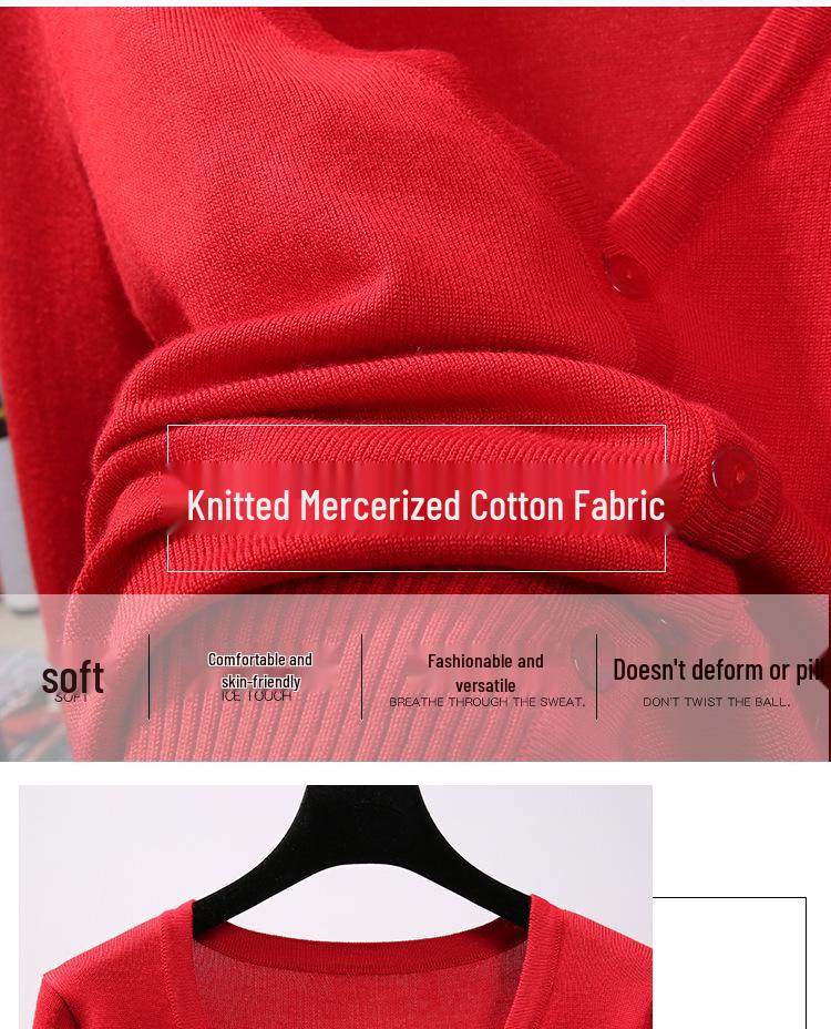 Damen Strickjacke - Leicht, Langarm, Kurzer Stil für Frühling und Herbst
