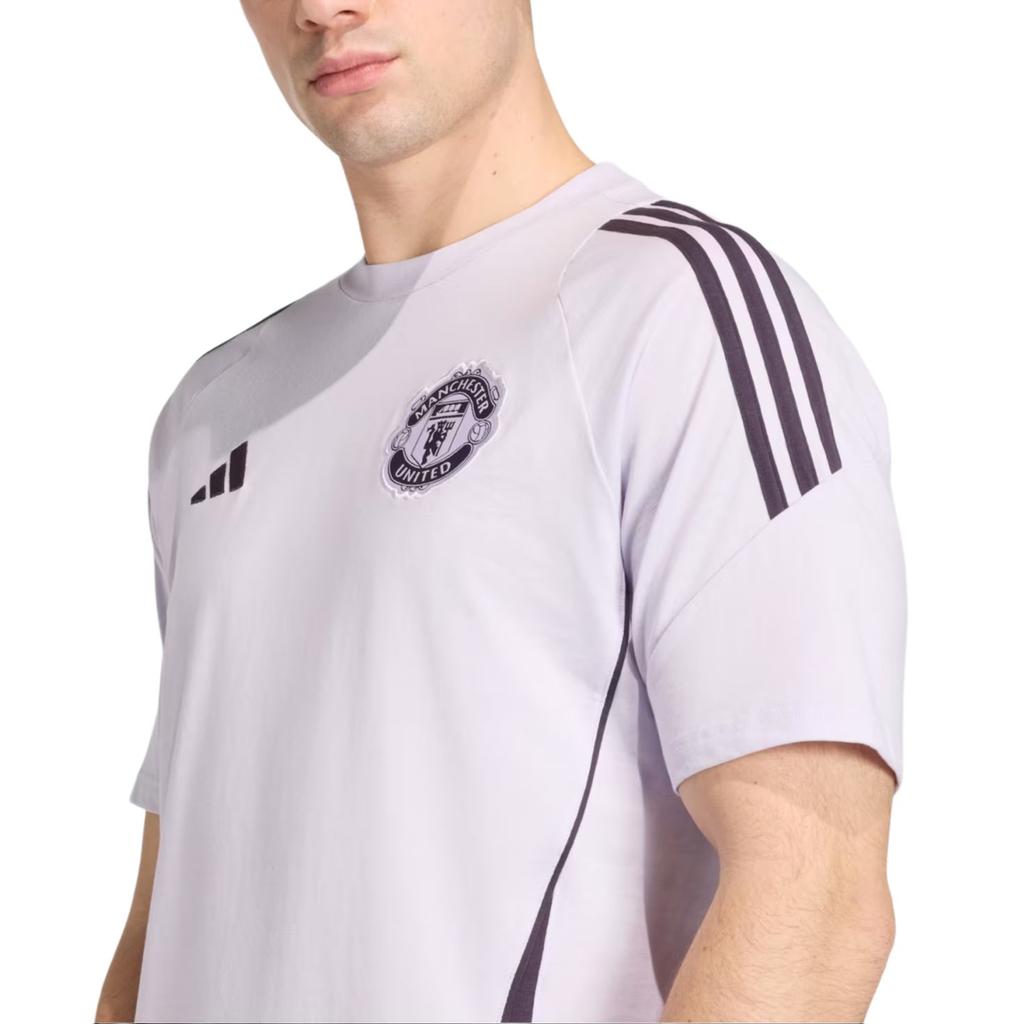 adidas Manchester United Tiro 25 Striped Crew Neck T-Shirt Men Tops KA8925