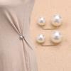 Fixed Clothes Brooch Pin Simulation Pearl Scarf Shawl Clip Buckle Sweater Cufflink Brooch Ladies Jewelry AVE