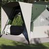 7 Person Family Tent with Roof Green 400 x 350 x 212 cm