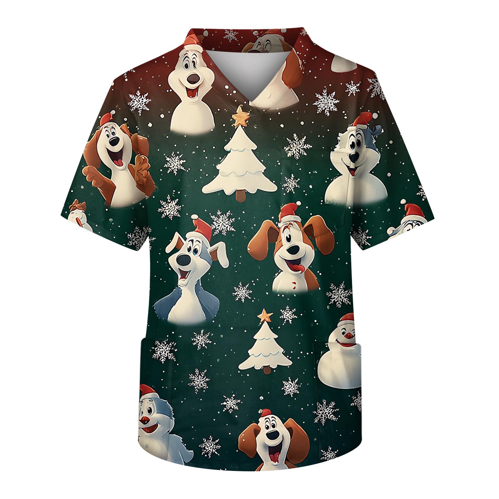 

Мужская рабочая блузка с короткими рукавами и v-образным вырезом с принтом, топ с нагрудным карманом XXXXL