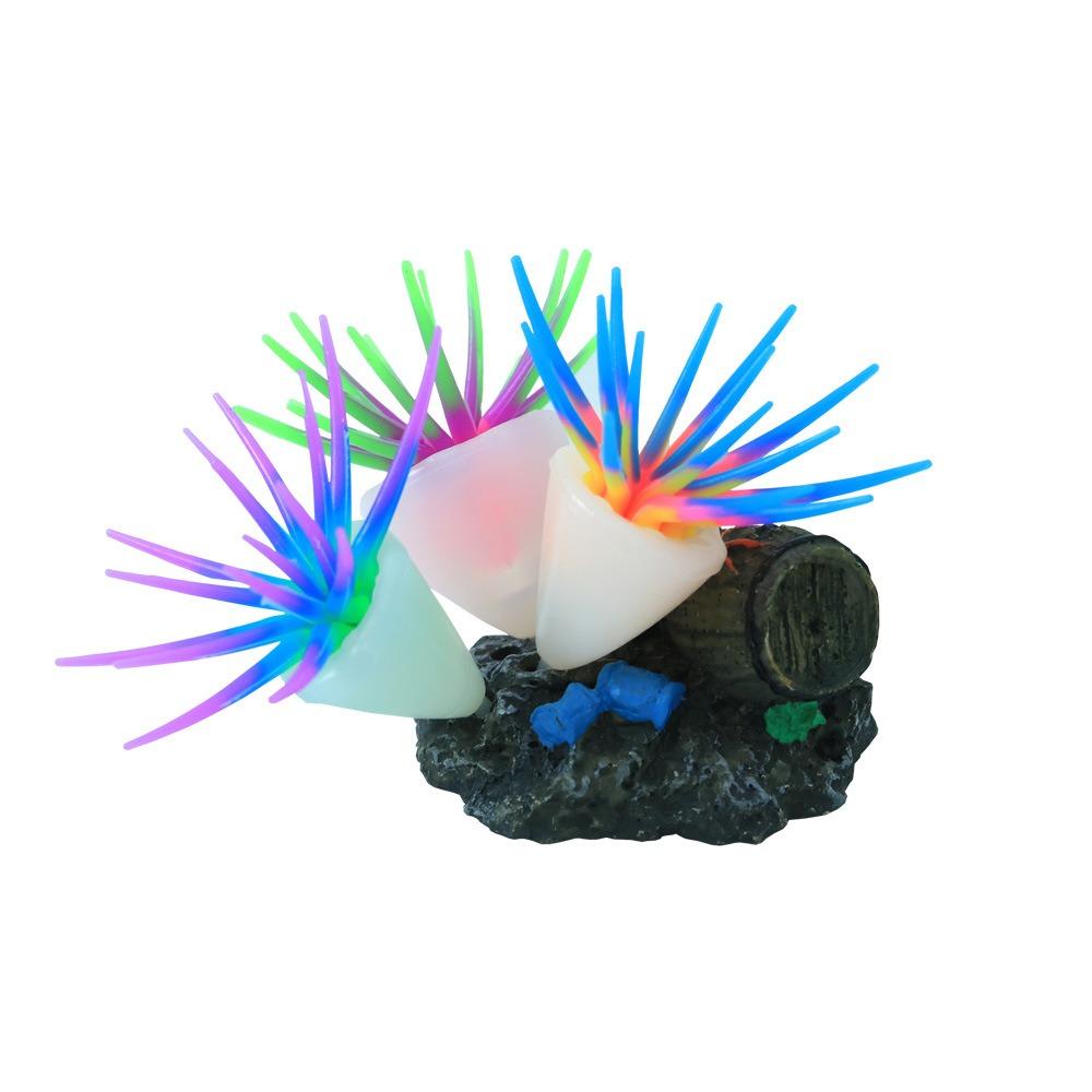 New Silicone Soft Simulation 3 Anemones Aquarium Aquascape Ornamentation Non-toxic Does Not Hurt The Fish Fish Tank Decoration