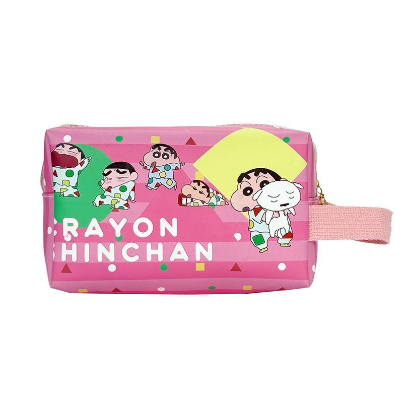 Cute Crayon Shin-Chan Handbag Makeup Bag Travel Portable Cosmetic Bag Toiletries Organizer Waterproof Large Capacity Storage Bag
