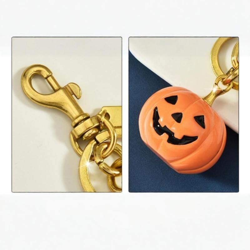 Halloween Pumpkin Keychain Keyring Funny Pumpkin Pendant Bag Charms Halloween Party Gifts Decorations For Women Men Kids