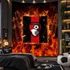 Sieninis gobelenas Bournemouth futbolo spaudinio audinys svetainei, miegamajam, namų dekoravimui