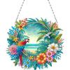 2D/Flat DIY Special Shape Hanging Diamond Art Kits Diamond Painting Set Diamond Art Pendant Window Hanging Art for Home Decor