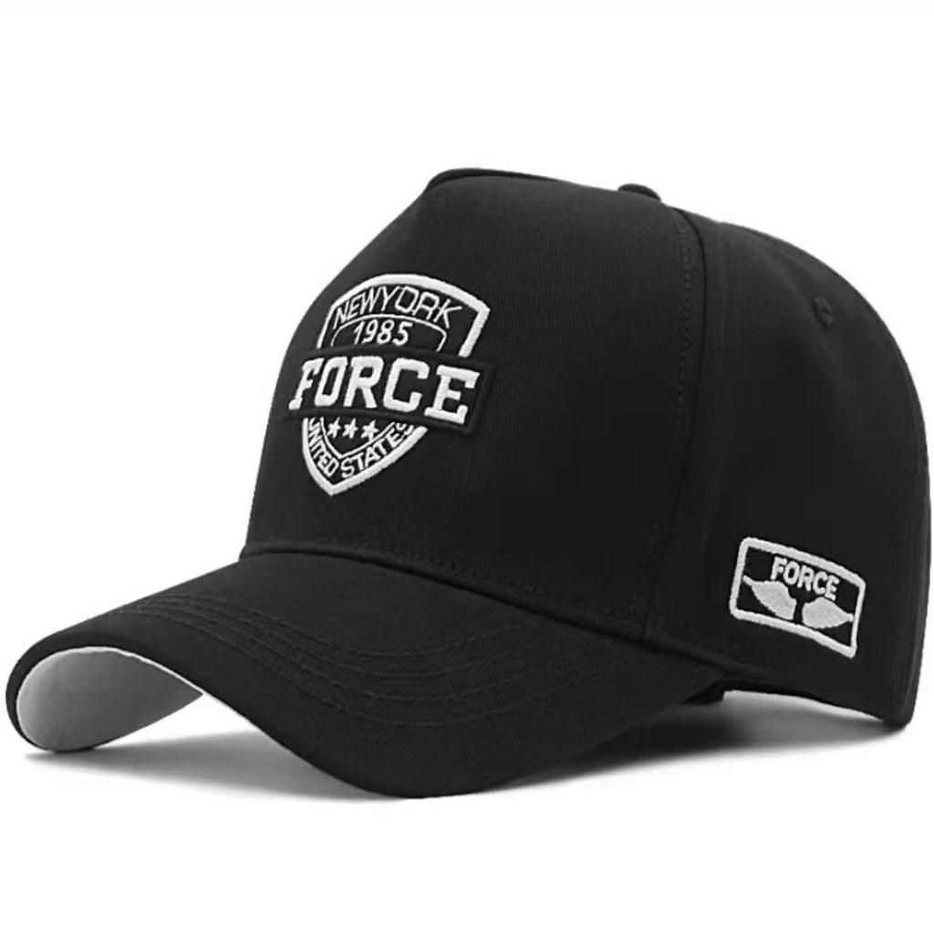 Embroidered Letter Force Baseball Cap Round Top Breathable Hat Adjustable Gift