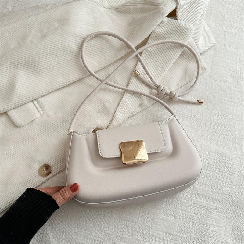 Baguette Bag Fashion Women's Bag Crossbody Bag New Armpit Bag One Shoulder Portable Trendy Simple Women's Bag