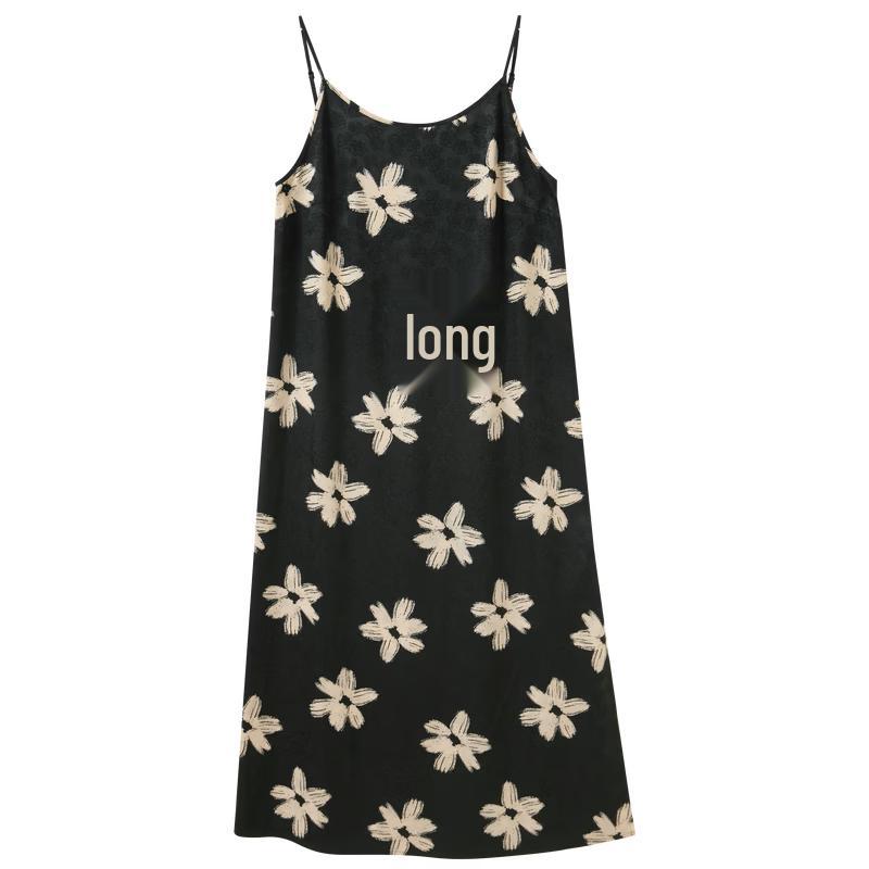 French Style Floral Strappy Midi Dress