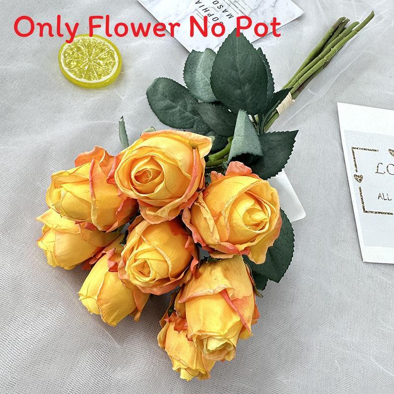 Flower Rose Elegant Bouquet With Silk Cloth For Photography And Event Decoration