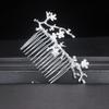 Trendy Handmade Wedding Hair Comb Leaf Flower Bridal Hairpins Pearl Head Jewelry Girls Hair Accessories Hairstyle Design Tools