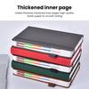 2024 Planner Faux Leather Hardcover Pen Holder Ribbon Bookmark Colorful Monthly Index Ink-Proof Paper Elegant Journal Dairy Notebook Student Supplies