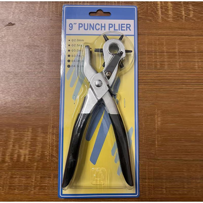 Leather Belt Hole Punch Plier Hole Eyelet Puncher Revolve Sewing Machine Bag Setter Tool Watchband Strap Household Leathercraft