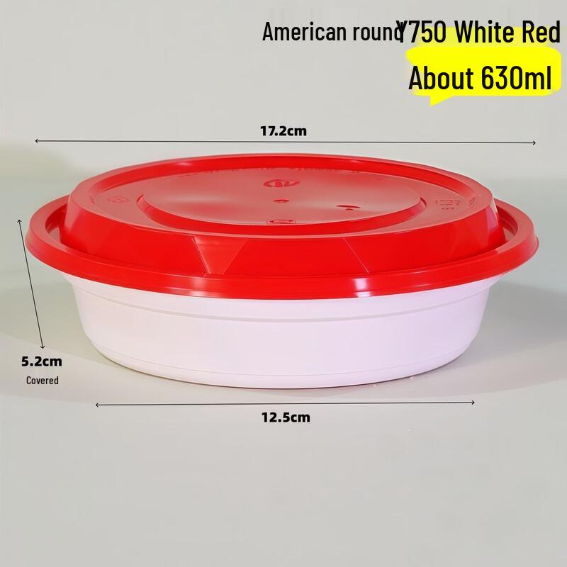Disposable Round Meal Prep Containers with Lids