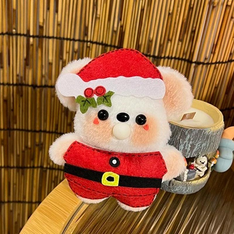 

Christmas Pacha Dog KT Cat DIY Handmade Plush Doll Squeak Doll Pendant 15cm