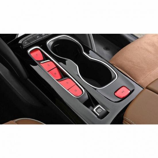 For Buick Envision 2021-2024 Red Alloy Center Console Gear Shift Sticker Trim