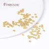 3MM 18K Gold Plated Flat Square Spacer Beads For Beading Separators,Handmade DIY Jewelry Making Accessories