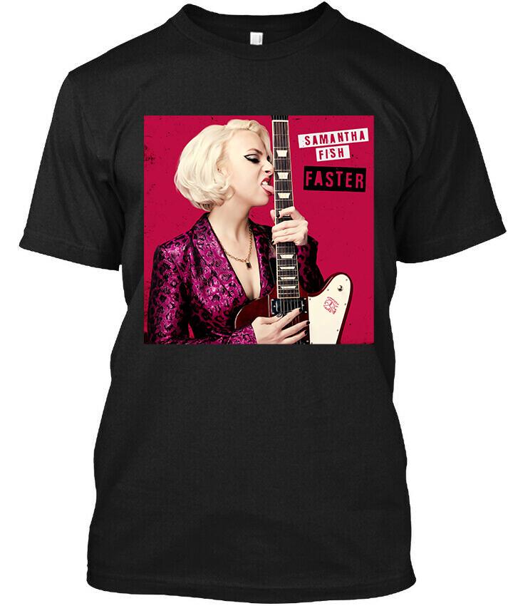 NEW POPULAR! Samantha Fish Faster American Music Graphic Logo T-Shirt Tops Tee Size S-4XL