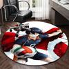 1pc Haikyuu Kageyama Tobio Round Carpet - Anime Design Chair Mat, Anti-Slip Rug for Office, Home Decor, Living Room